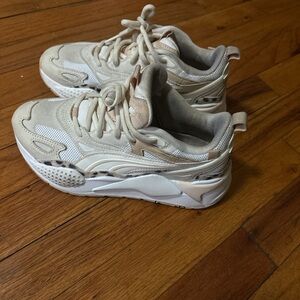 Puma Kids Cream Sneakers